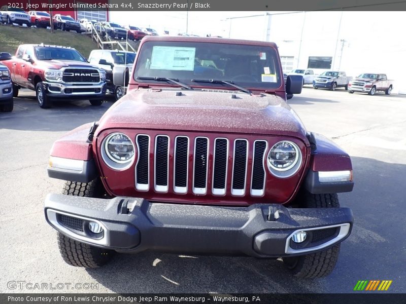 Snazzberry Pearl / Black 2021 Jeep Wrangler Unlimited Sahara 4x4