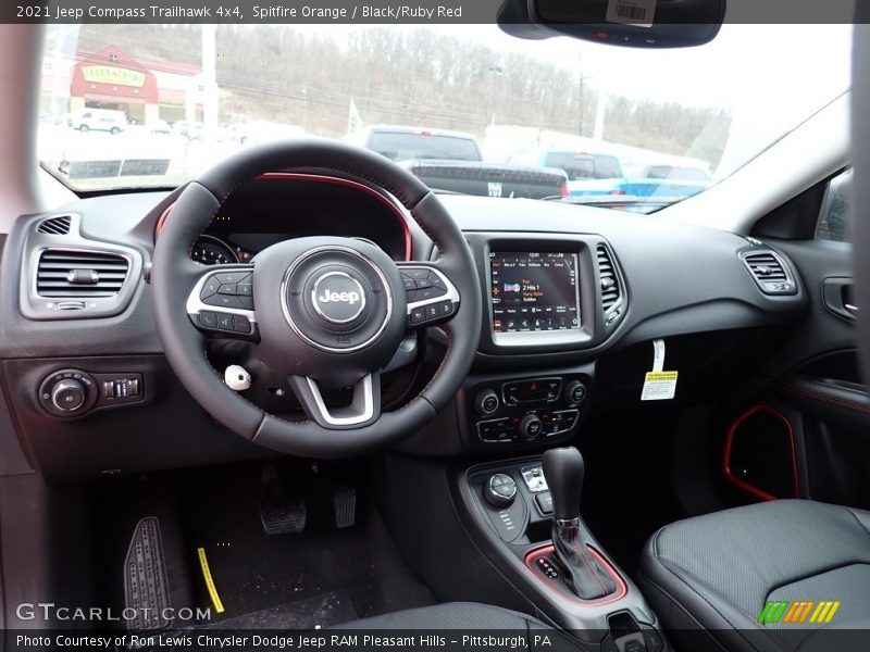Front Seat of 2021 Compass Trailhawk 4x4
