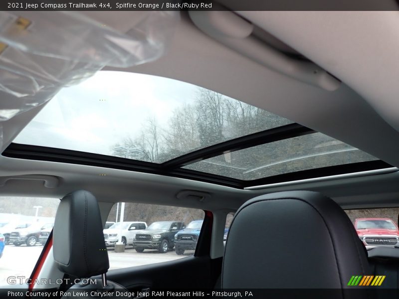 Spitfire Orange / Black/Ruby Red 2021 Jeep Compass Trailhawk 4x4