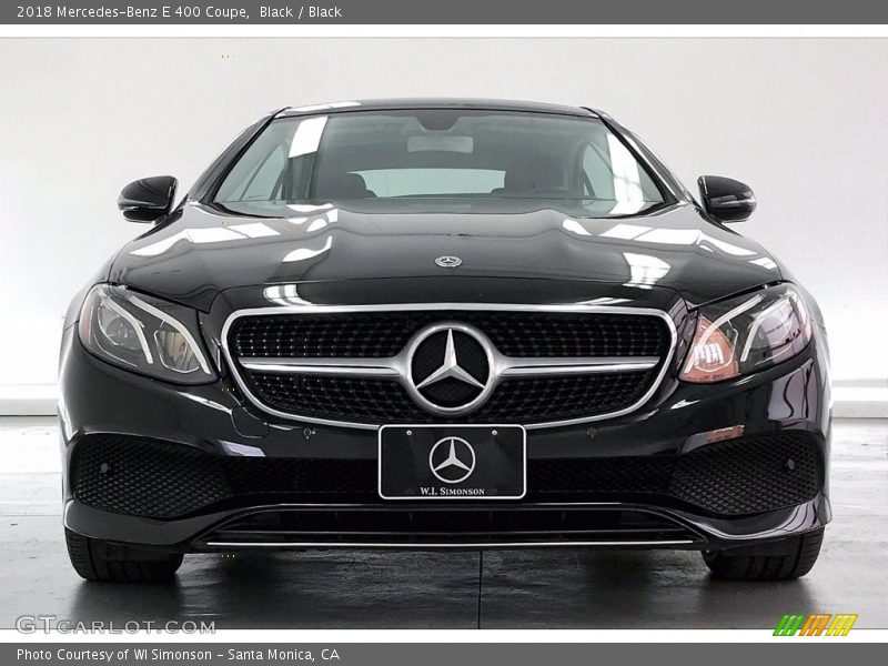 Black / Black 2018 Mercedes-Benz E 400 Coupe
