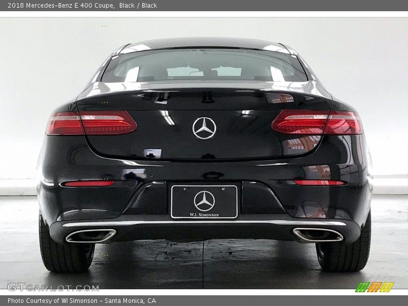 Black / Black 2018 Mercedes-Benz E 400 Coupe