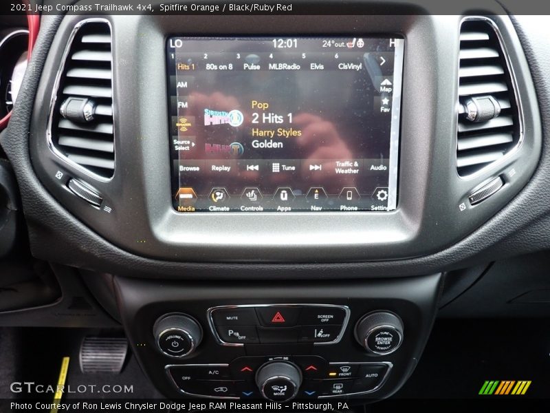 Spitfire Orange / Black/Ruby Red 2021 Jeep Compass Trailhawk 4x4