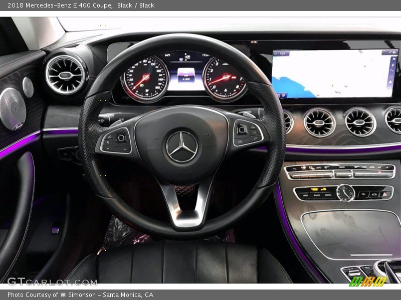 Black / Black 2018 Mercedes-Benz E 400 Coupe