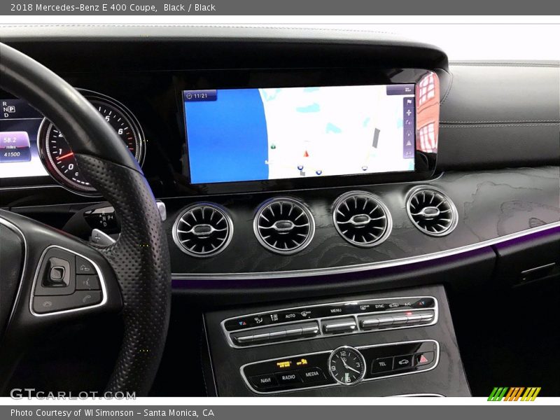 Black / Black 2018 Mercedes-Benz E 400 Coupe