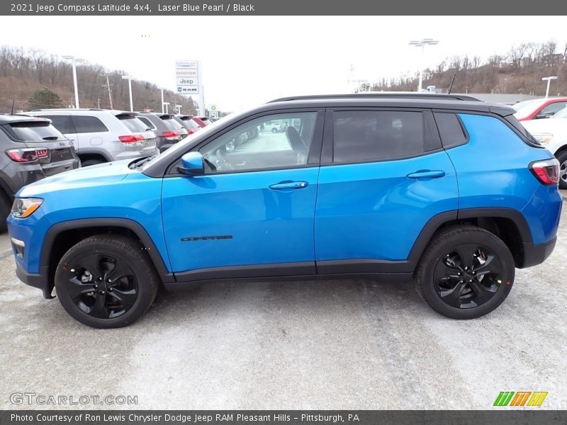 Laser Blue Pearl / Black 2021 Jeep Compass Latitude 4x4