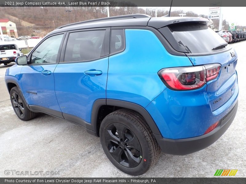 Laser Blue Pearl / Black 2021 Jeep Compass Latitude 4x4