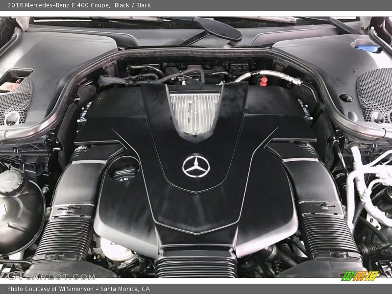 Black / Black 2018 Mercedes-Benz E 400 Coupe