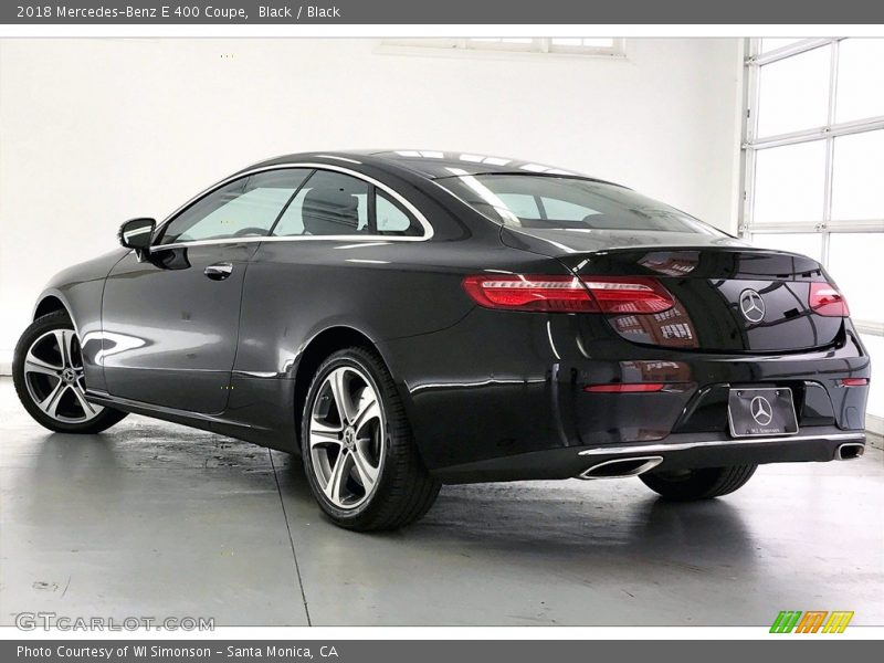 Black / Black 2018 Mercedes-Benz E 400 Coupe
