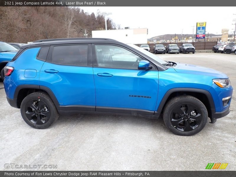 Laser Blue Pearl / Black 2021 Jeep Compass Latitude 4x4