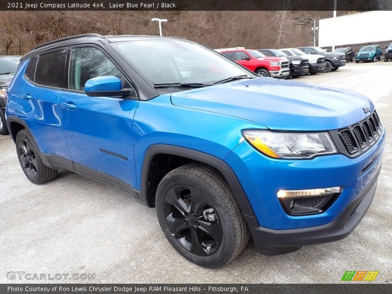 Laser Blue Pearl / Black 2021 Jeep Compass Latitude 4x4