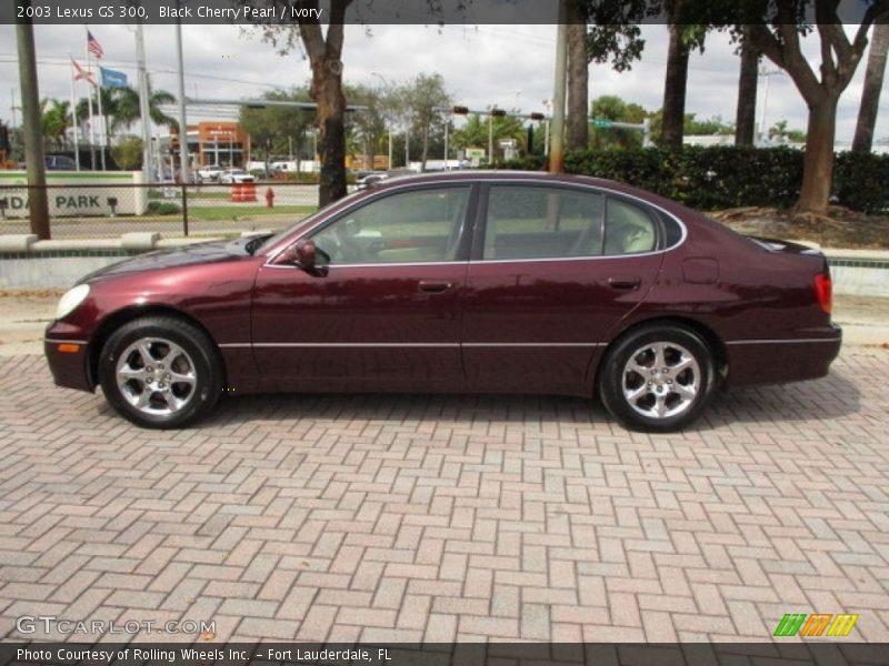 Black Cherry Pearl / Ivory 2003 Lexus GS 300