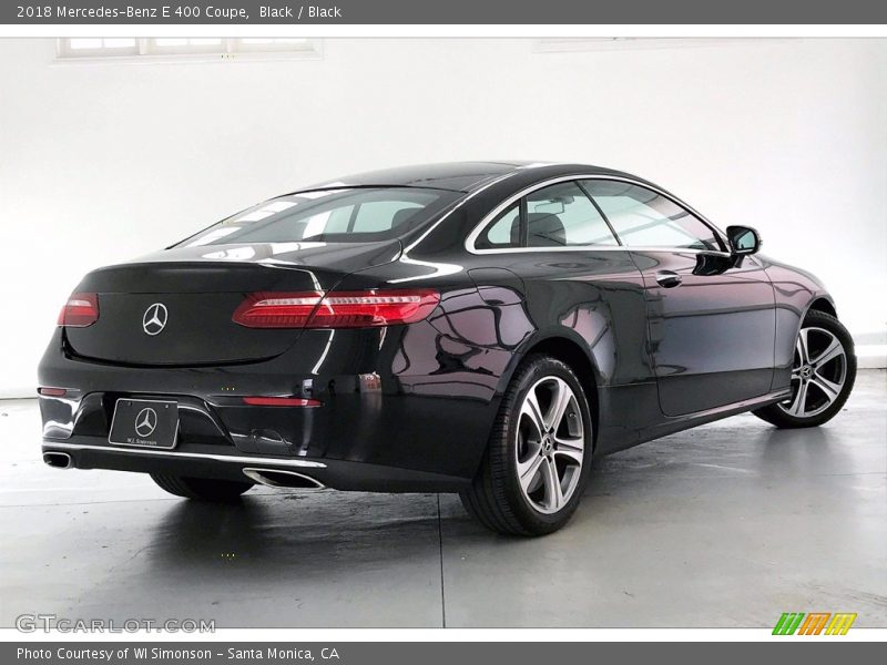 Black / Black 2018 Mercedes-Benz E 400 Coupe