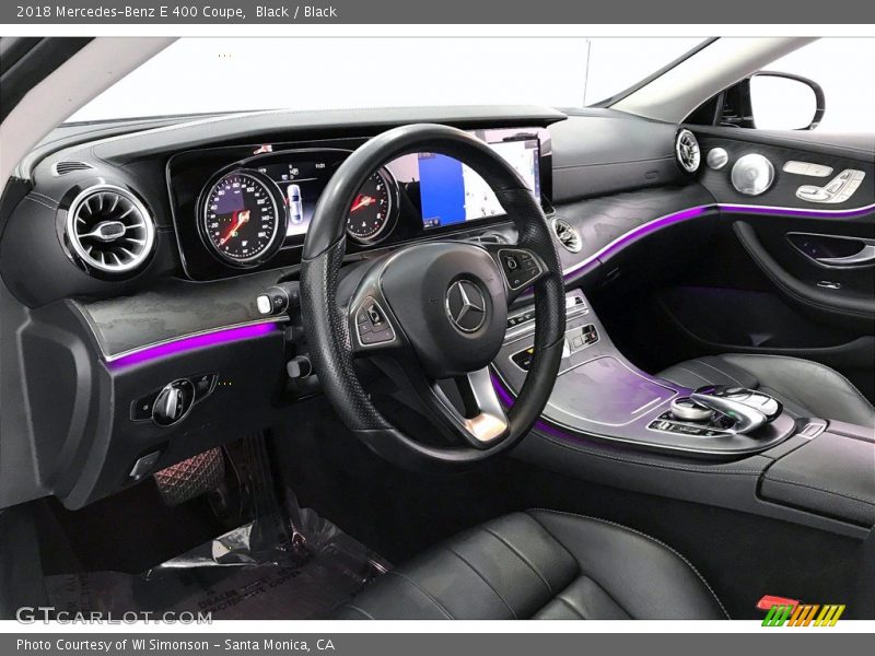 Black / Black 2018 Mercedes-Benz E 400 Coupe