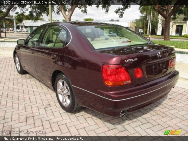 Black Cherry Pearl / Ivory 2003 Lexus GS 300