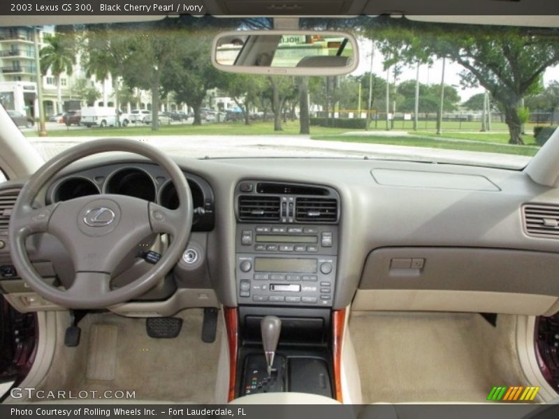 Black Cherry Pearl / Ivory 2003 Lexus GS 300