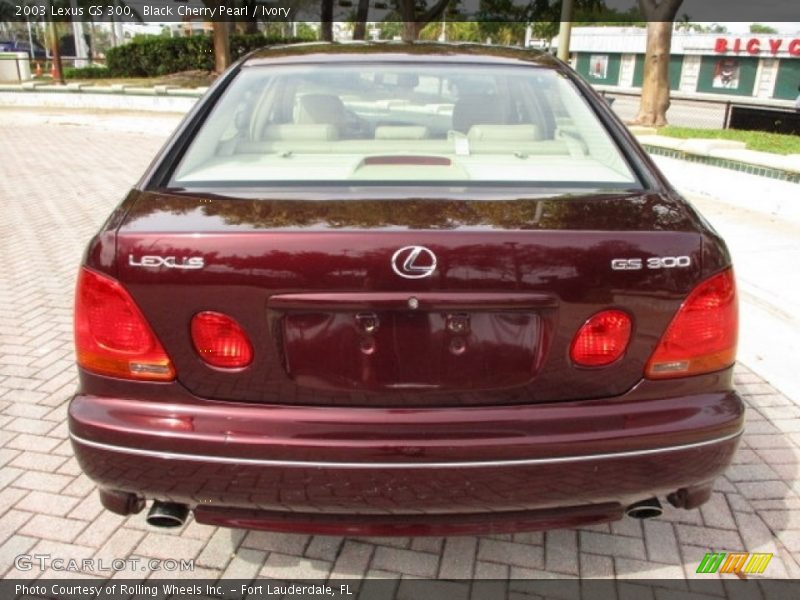 Black Cherry Pearl / Ivory 2003 Lexus GS 300