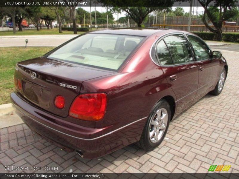 Black Cherry Pearl / Ivory 2003 Lexus GS 300