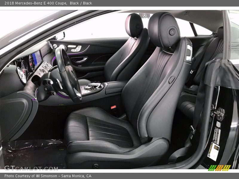 Black / Black 2018 Mercedes-Benz E 400 Coupe