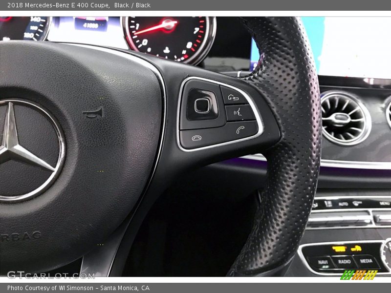 Black / Black 2018 Mercedes-Benz E 400 Coupe