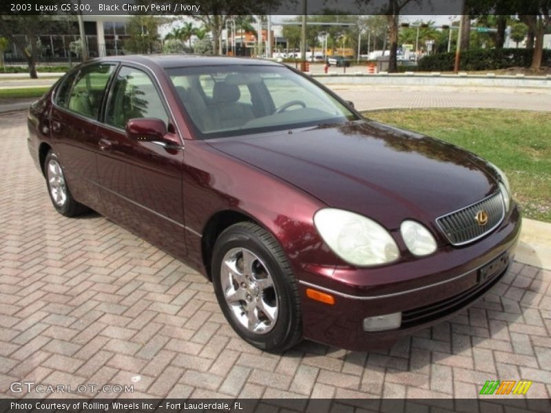 Black Cherry Pearl / Ivory 2003 Lexus GS 300