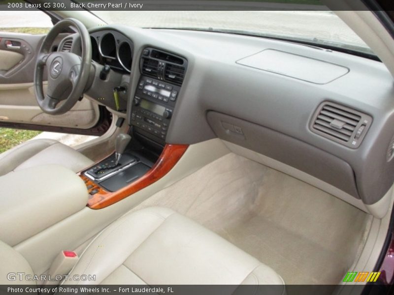 Black Cherry Pearl / Ivory 2003 Lexus GS 300
