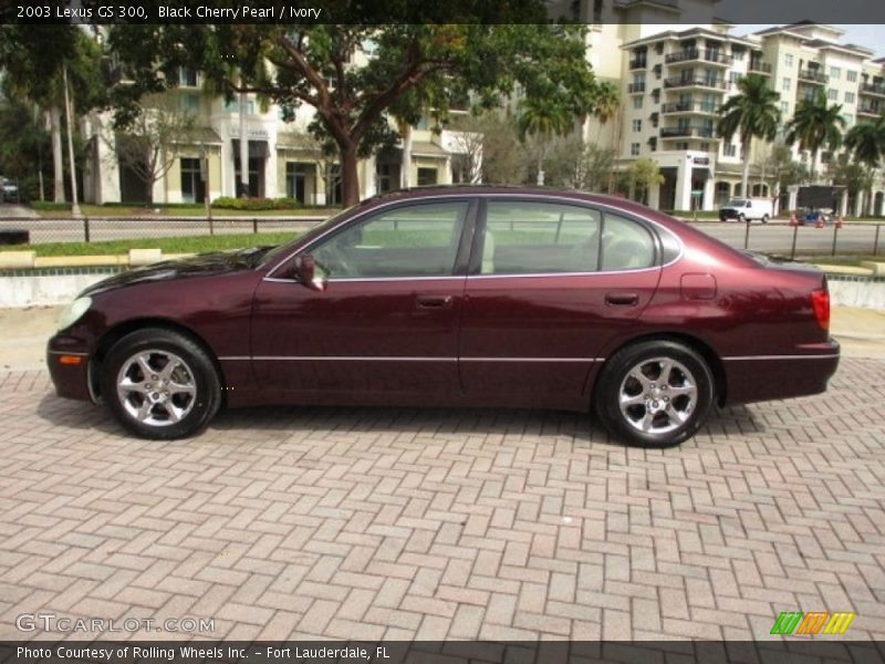 Black Cherry Pearl / Ivory 2003 Lexus GS 300