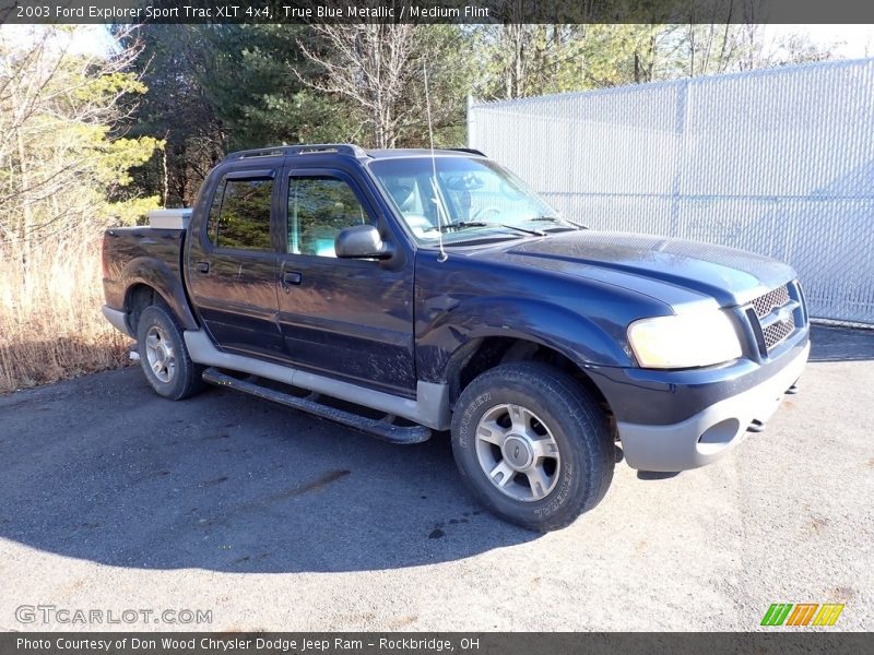 True Blue Metallic / Medium Flint 2003 Ford Explorer Sport Trac XLT 4x4