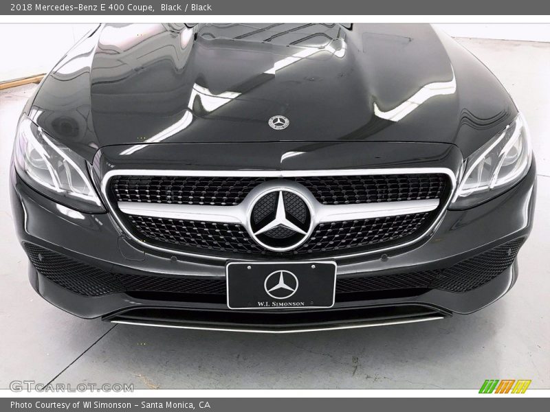 Black / Black 2018 Mercedes-Benz E 400 Coupe
