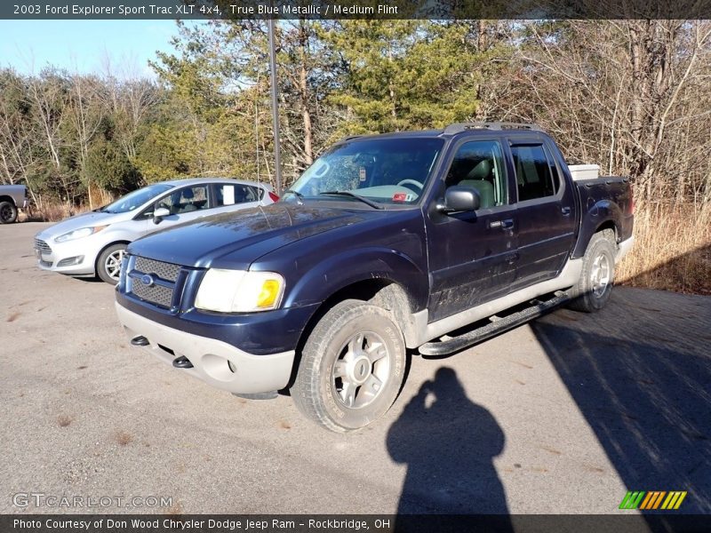 True Blue Metallic / Medium Flint 2003 Ford Explorer Sport Trac XLT 4x4