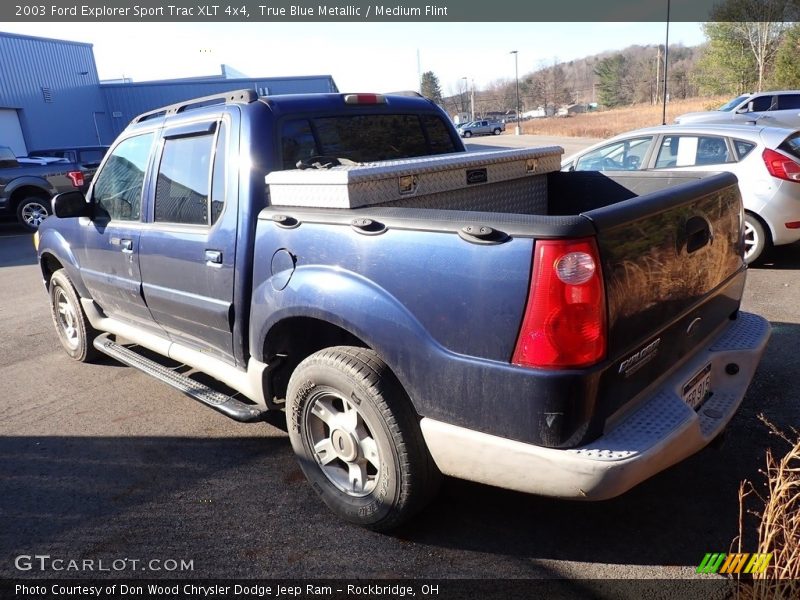 True Blue Metallic / Medium Flint 2003 Ford Explorer Sport Trac XLT 4x4