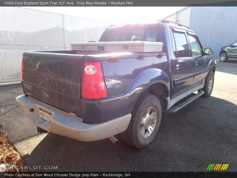 True Blue Metallic / Medium Flint 2003 Ford Explorer Sport Trac XLT 4x4