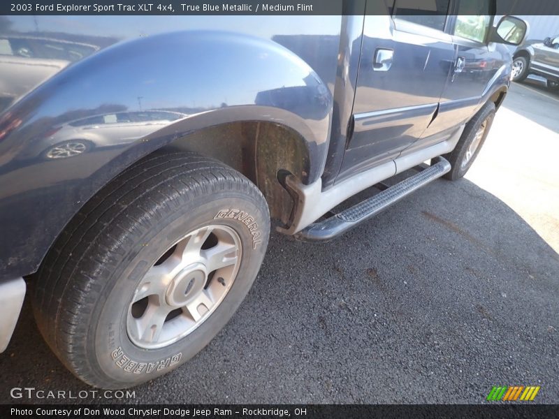 True Blue Metallic / Medium Flint 2003 Ford Explorer Sport Trac XLT 4x4