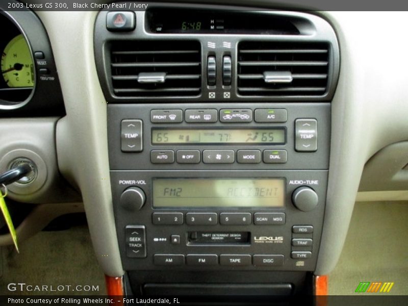 Black Cherry Pearl / Ivory 2003 Lexus GS 300