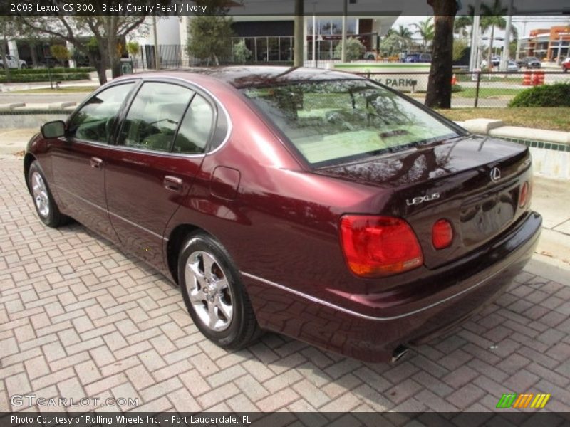 Black Cherry Pearl / Ivory 2003 Lexus GS 300