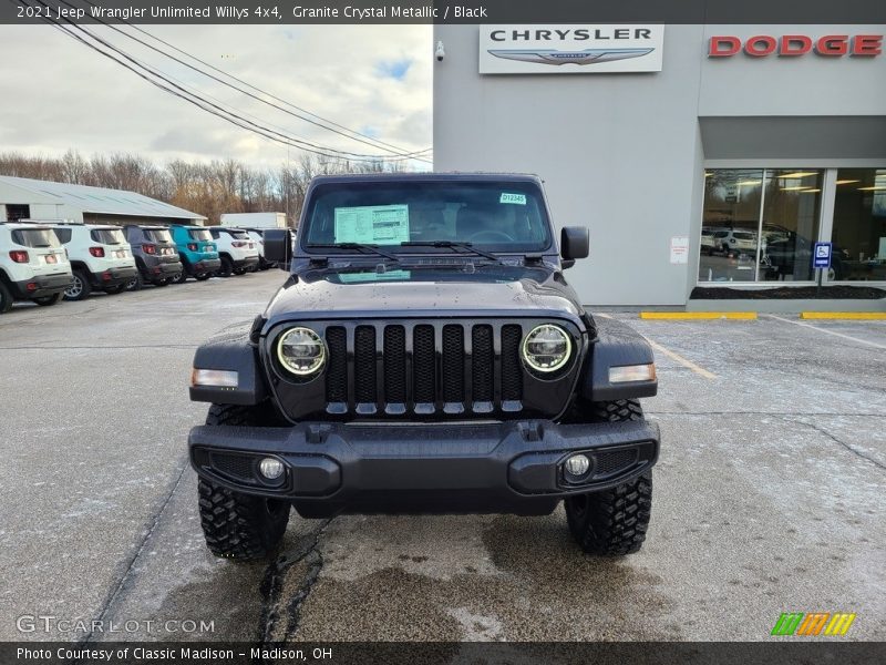 Granite Crystal Metallic / Black 2021 Jeep Wrangler Unlimited Willys 4x4