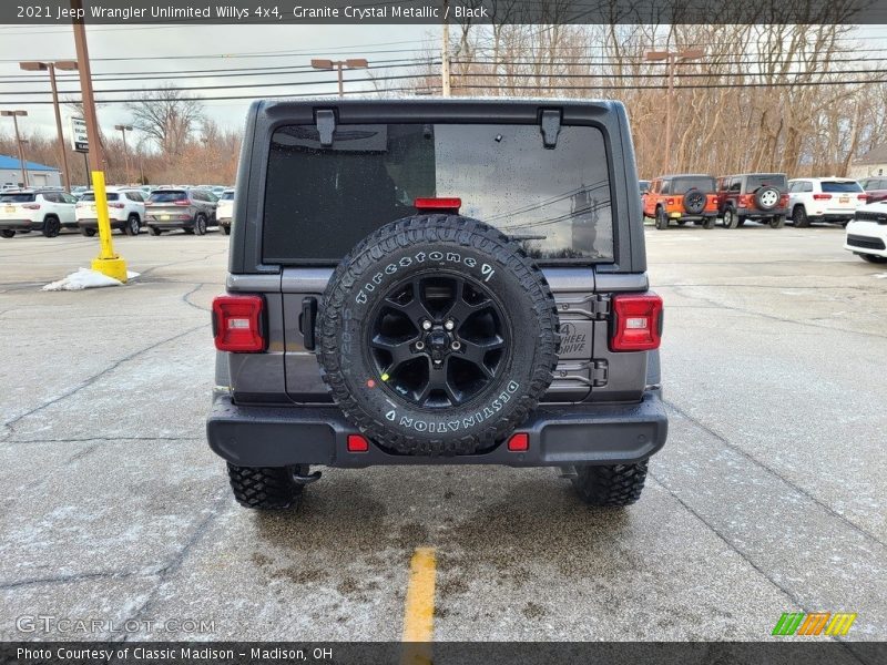 Granite Crystal Metallic / Black 2021 Jeep Wrangler Unlimited Willys 4x4