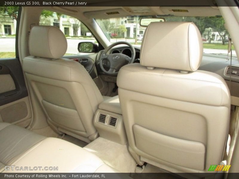 Black Cherry Pearl / Ivory 2003 Lexus GS 300