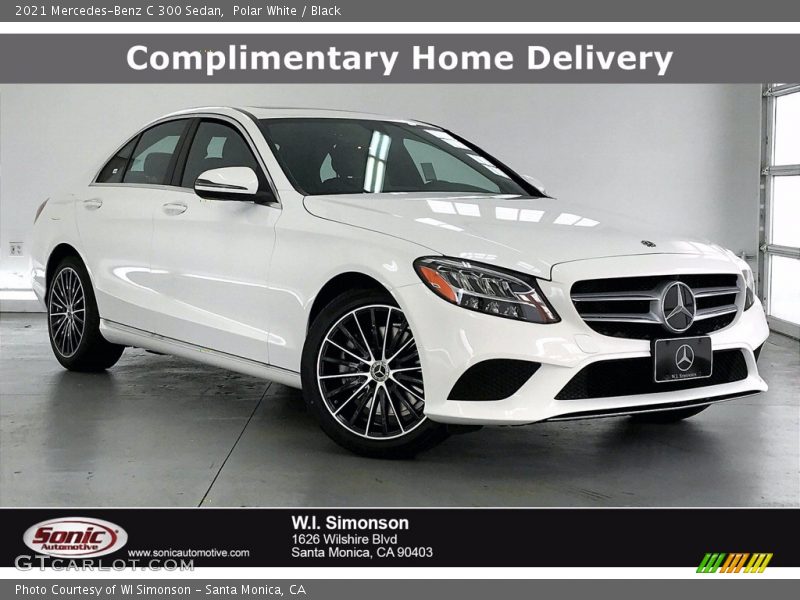 Polar White / Black 2021 Mercedes-Benz C 300 Sedan