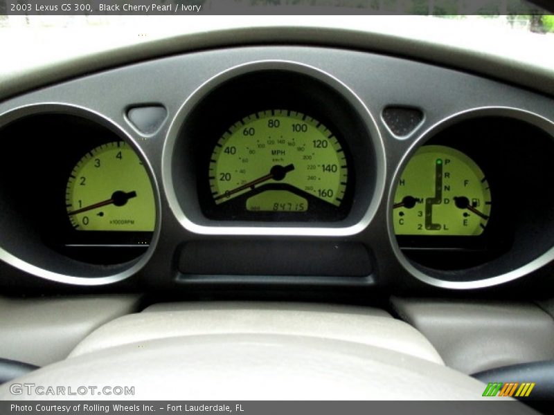 Black Cherry Pearl / Ivory 2003 Lexus GS 300