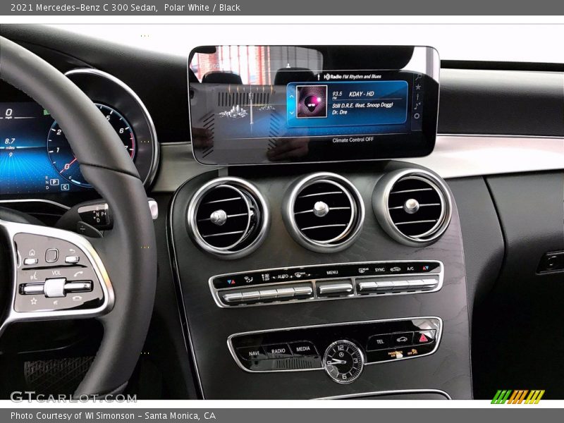 Polar White / Black 2021 Mercedes-Benz C 300 Sedan
