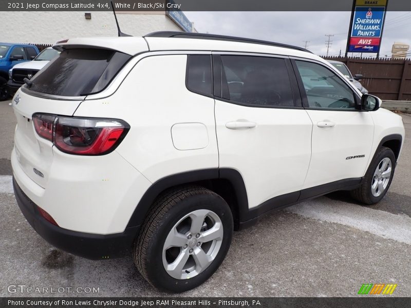 White / Black/Ski Gray 2021 Jeep Compass Latitude 4x4