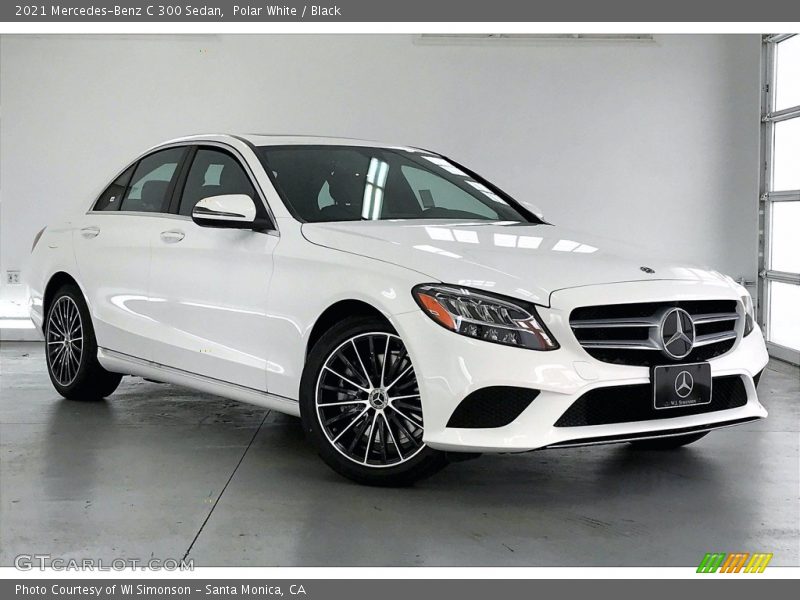 Polar White / Black 2021 Mercedes-Benz C 300 Sedan