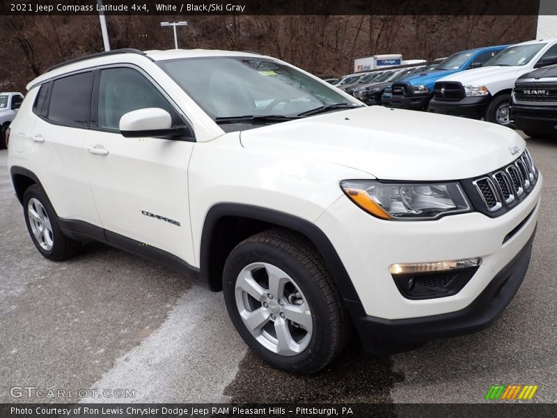 White / Black/Ski Gray 2021 Jeep Compass Latitude 4x4