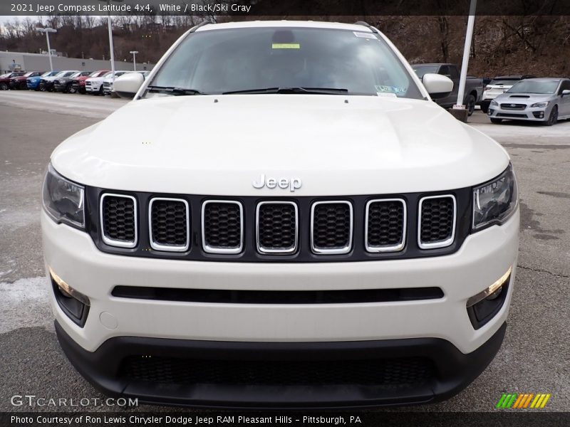 White / Black/Ski Gray 2021 Jeep Compass Latitude 4x4