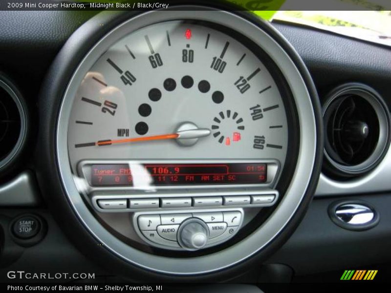 Midnight Black / Black/Grey 2009 Mini Cooper Hardtop