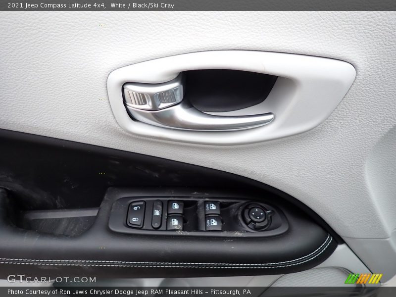 White / Black/Ski Gray 2021 Jeep Compass Latitude 4x4