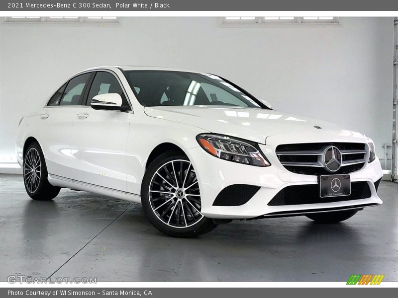 Polar White / Black 2021 Mercedes-Benz C 300 Sedan