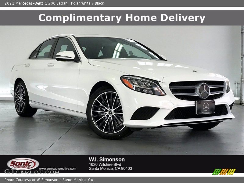 Polar White / Black 2021 Mercedes-Benz C 300 Sedan