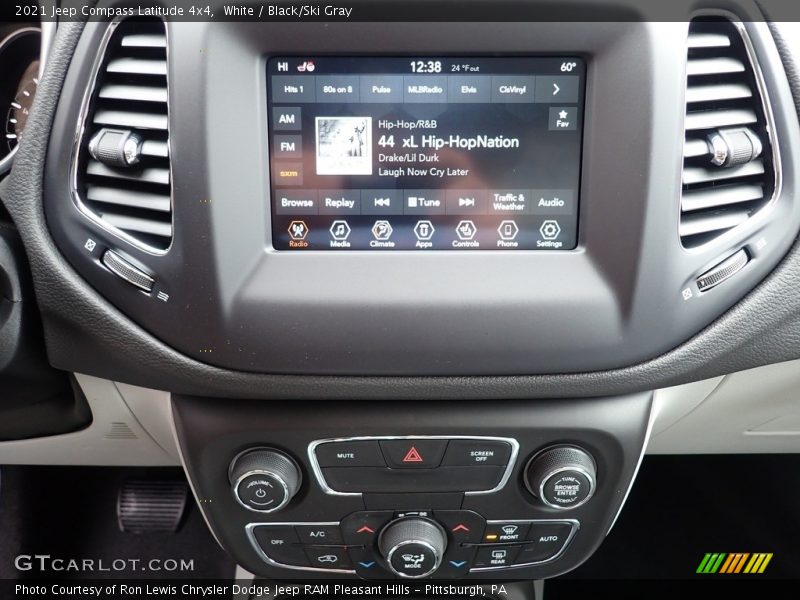 White / Black/Ski Gray 2021 Jeep Compass Latitude 4x4