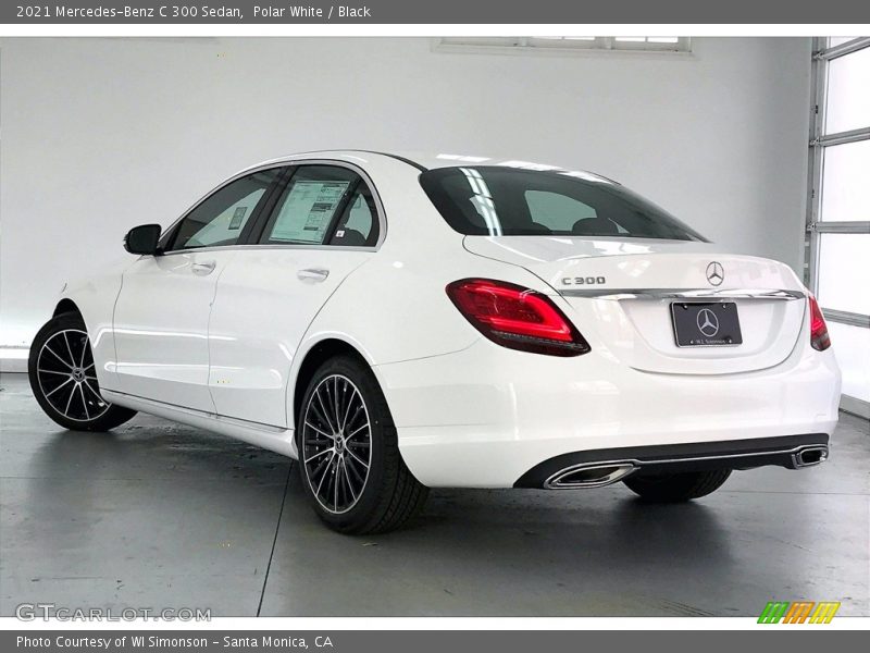 Polar White / Black 2021 Mercedes-Benz C 300 Sedan
